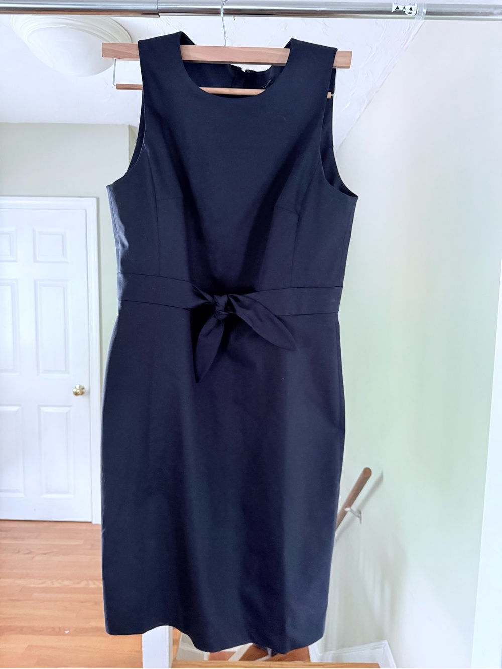 Ann Taylor Navy Blue Tie-Waist Sheath Dress Sz. 10 NWT